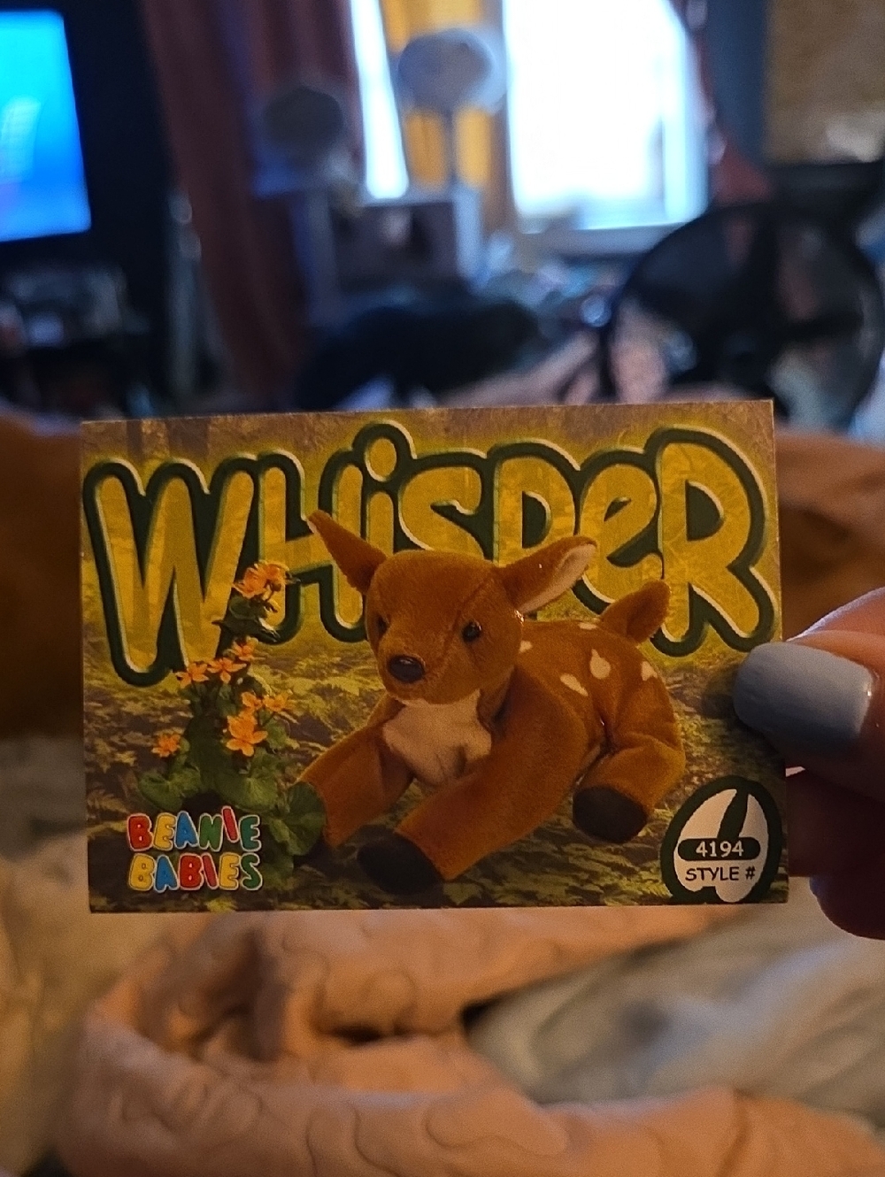 Ty Whisper Beanie Babies Collectible Trading Card